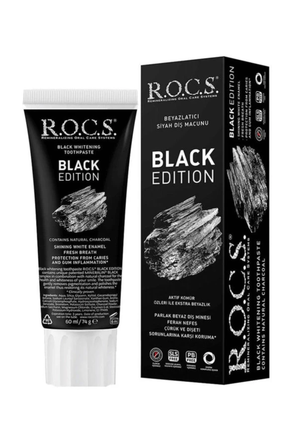 Rocs Black Edition Diş Macunu 60 Ml