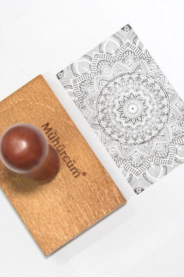 Mühürcüm Kişiye Özel Ahşap Mühür Damga 6,8X9,8 Dikdörtgen MAD6X9 - 3