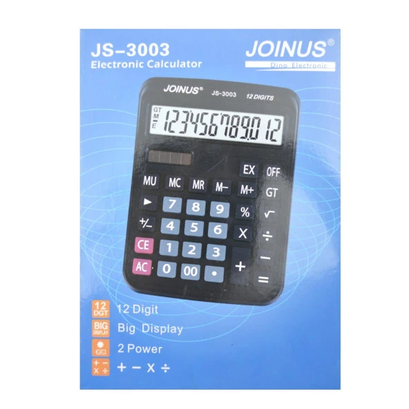 Gen-Of 12 Haneli Masaüstü Hesap Makinesi (JS-3003)