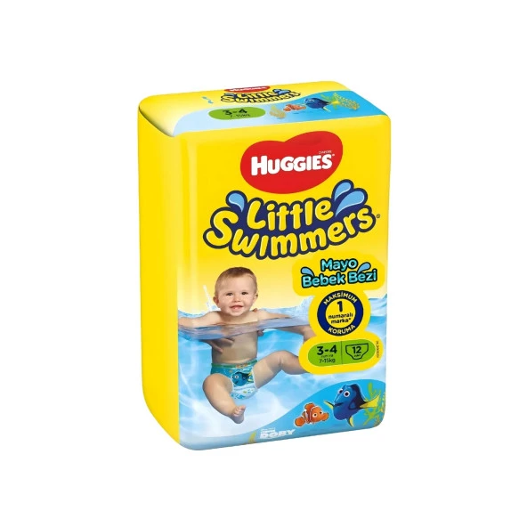 Huggies Little Swimmers Mayo Bebek Bezi Small 7-15 Kg 12'Li