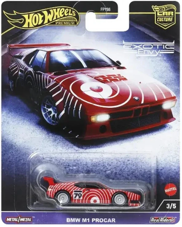 Hot Wheels Premium Car Culture Exotic Envy BMW M1 Procar HKC79 ürün görseli 1