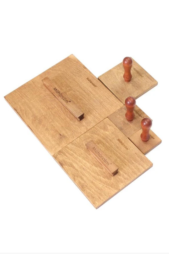 Mühürcüm Kişiye Özel Ahşap Mühür Damga 15X15 Kare MAD15X15 - 7