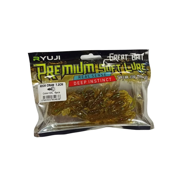 Ryuji Rock Craw 7,2cm Silikon Yem - 3