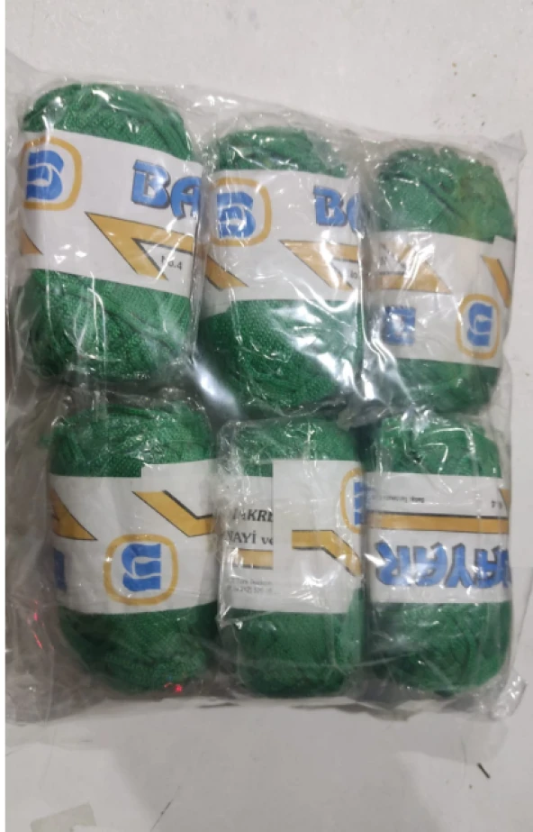 BAYAR MAKROME İPİ-6LI PAKET-ÇİMEN YEŞİLİ