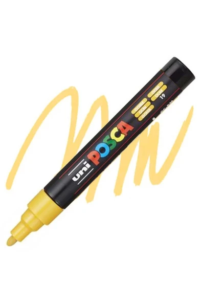 UNİ POSCA SU BAZLI POSTER MARKER PC-5M 1.8-2.5 OKRA