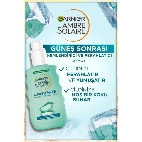 Garnier Ambre Solaire Güneş Sonrası Nemlendirici Ferahlatıcı Sprey 200ML - 2