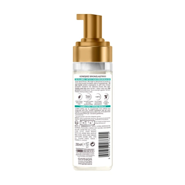 Garnier Ambre Solaire Güneşsiz Bronzlaştırıcı Köpük 200ML - 2