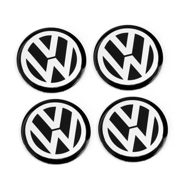 VOLKSWAGEN LOGOLU 56 MM 4 ADET JANT GÖBEK STICKER - Resim 2