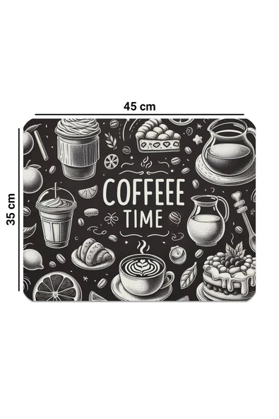 Valerine Life Kahve Makinesi Matı Su Geçirmez Kaymaz Yıkanabilir Çaycı, Çay Espresso Makinesi Pad 35x45cm 27240110 - 4
