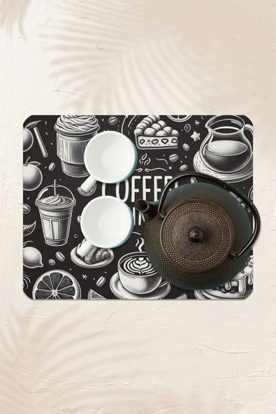 Valerine Life Kahve Makinesi Matı Su Geçirmez Kaymaz Yıkanabilir Çaycı, Çay Espresso Makinesi Pad 35x45cm 27240110 - 3