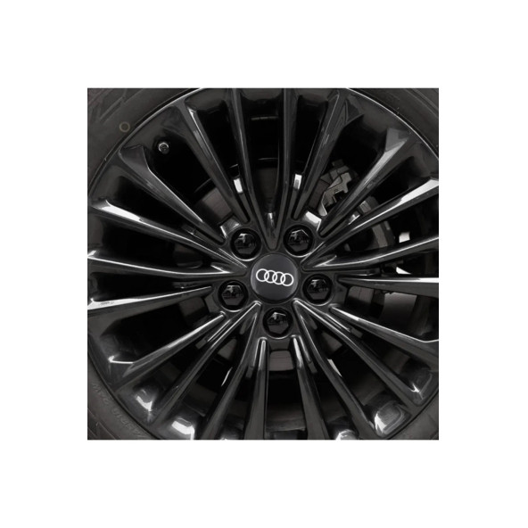 AUDI LOGOLU 4 ADET 56 MM JANT GÖBEK STICKER ürün görseli