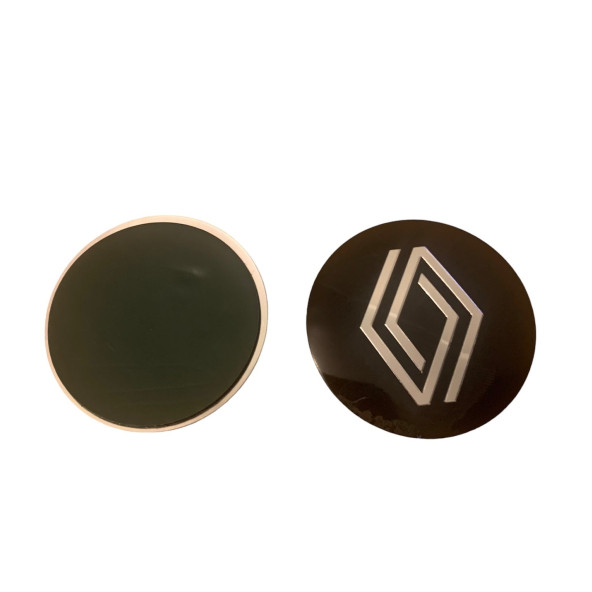 RENAULT YENİ NESİL LOGOLU 56 MM ALÜMİNYUM JANT GÖBEK STICKER - Resim 2