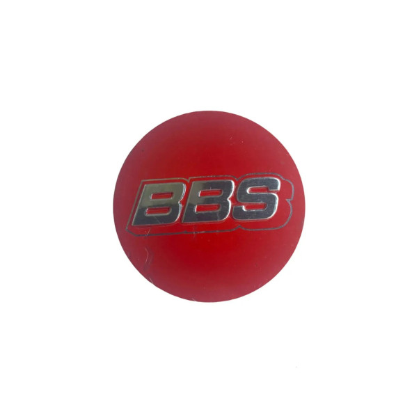 BBS YAZILI 56 MM JANT GÖBEK DAMLA STICKER (KIRMIZI) - 2