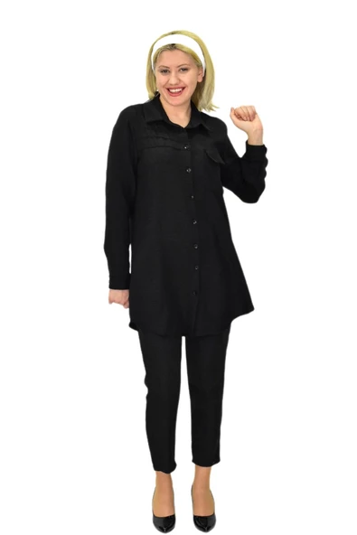 Kadın Tek Cep Kapaklı Ayrobin Gömlek BGL-ST03725 ürün görseli