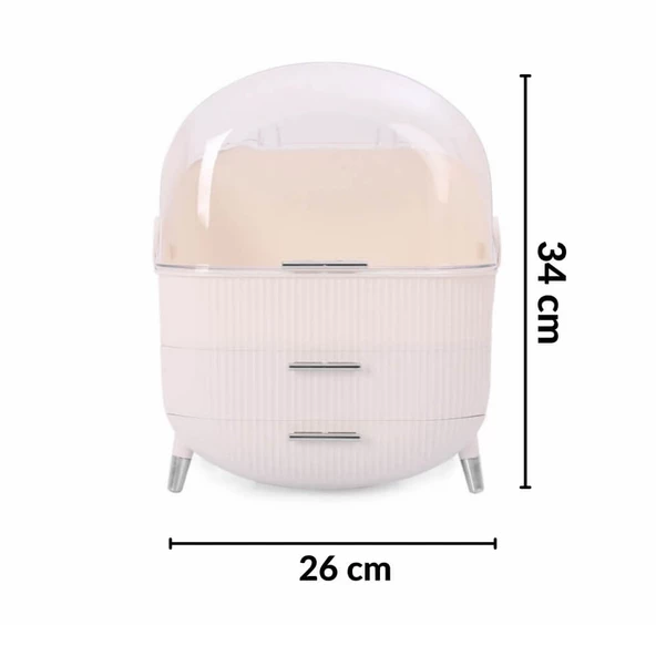 Piev House By House Çok Satan Süper 3 Lü Set Bir Arada Takı Fırçalık Makyaj Organizer - 6