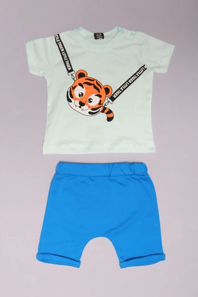 6-18 Ay Baskılı Bebek Takım Suyeşili - 152455.1803. ürün görseli