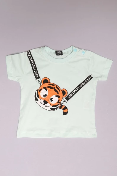 6-18 Ay Baskılı Bebek Takım Suyeşili - 152455.1803. - Resim 3