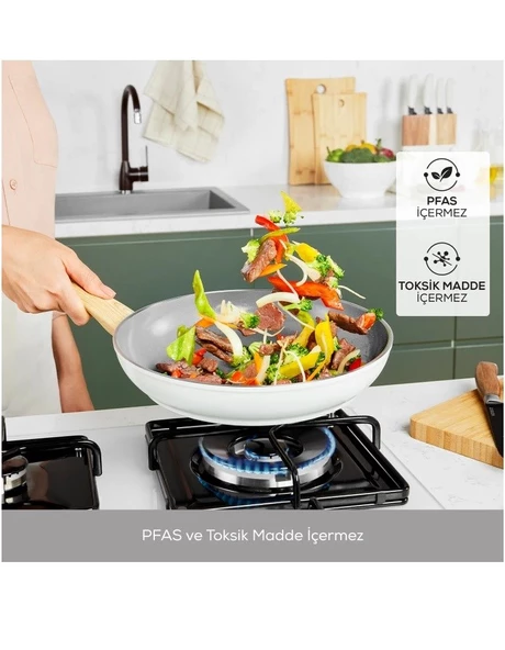 Karaca 15 Parça Tam Set Yanmaz ve Yapışmaz Tencere Seti - 2