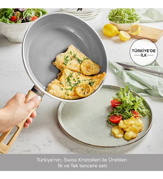 Karaca 15 Parça Tam Set Yanmaz ve Yapışmaz Tencere Seti - 4