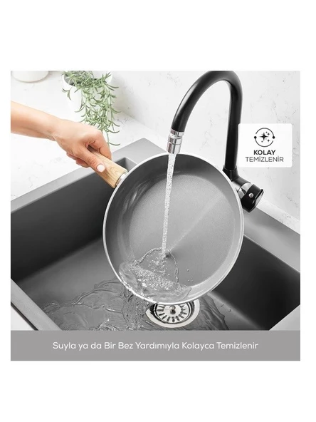 Karaca 15 Parça Tam Set Yanmaz ve Yapışmaz Tencere Seti - 6