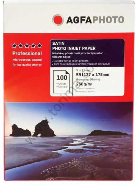 Agfa Photo İnkjet Kağıt 13x18Cm Satin(Mat) ürün görseli