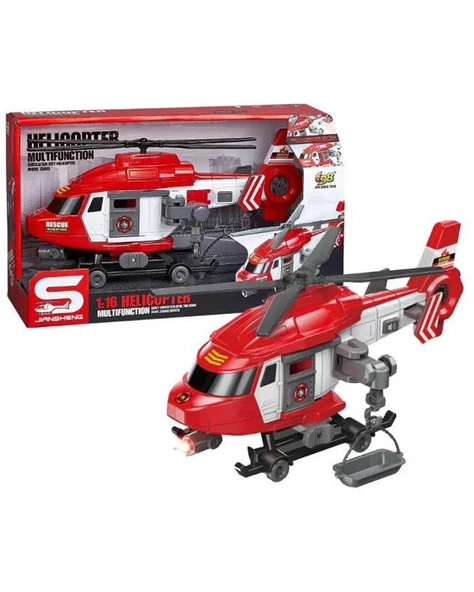 Ctoys Kurtarma Helikopteri Kırmızı JS128A - 2