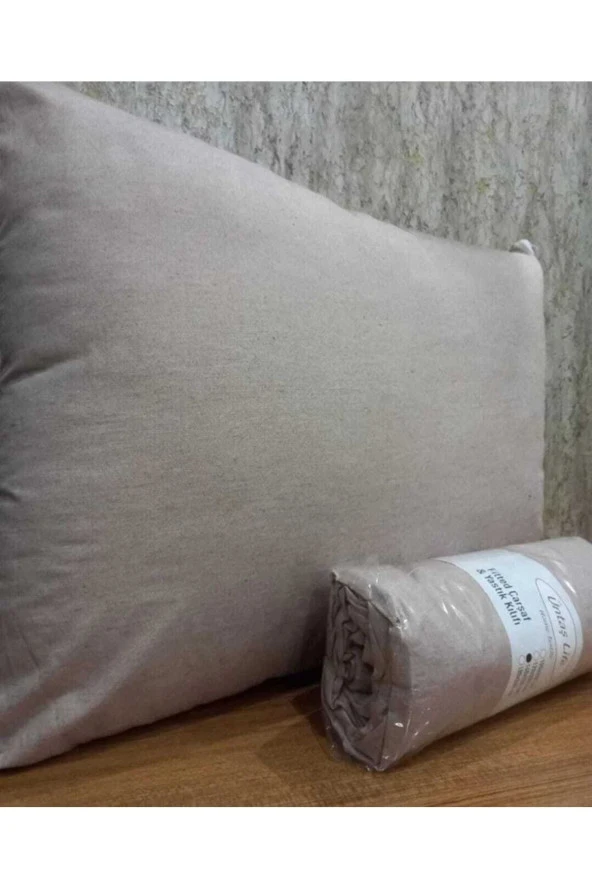 Üntaş Life 160x200 Çift Kişilik Lastikli Çarşaf+2 Adet Yastık Kılıfı Sütlü Kahve