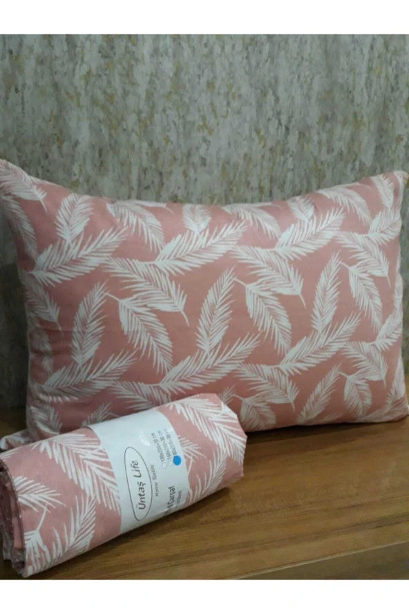 Üntaş Life Battal Pudra Tüy 180x200 Çift Kişilik Lastikli Çarşaf+2 Yastık Kılıfı Ecpudratüy180