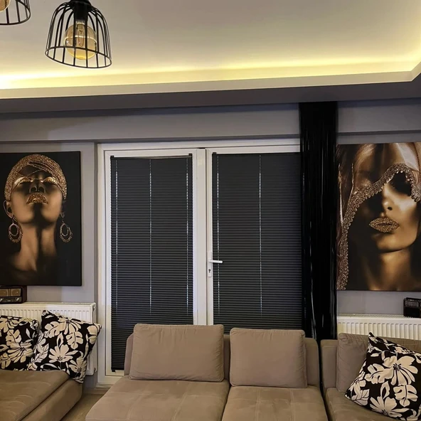 Erva Home Plise Katlanır Cam Balkon Perdesi - Ofis Perdesi - Ev Perdesi - Salon Perdesi - Plise Perde ürün görseli 1