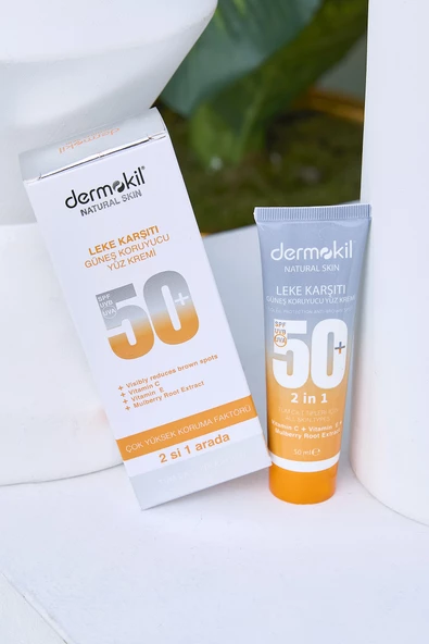 Karışık DERMOKİL 50ML Güneş Koruyucu Yüz Kremi Leke Karşıtı - 21910