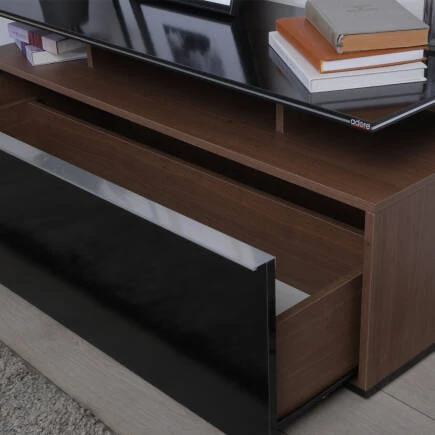 Vision Çekmeceli Tv Sehpası - Sonoma-Parlak Lake Siyah 117x48x40 cm - 5