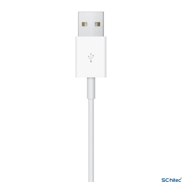 ScHitec Apple Watch ile Uyumlu Kablosuz Şarj Aleti Beyaz - 4