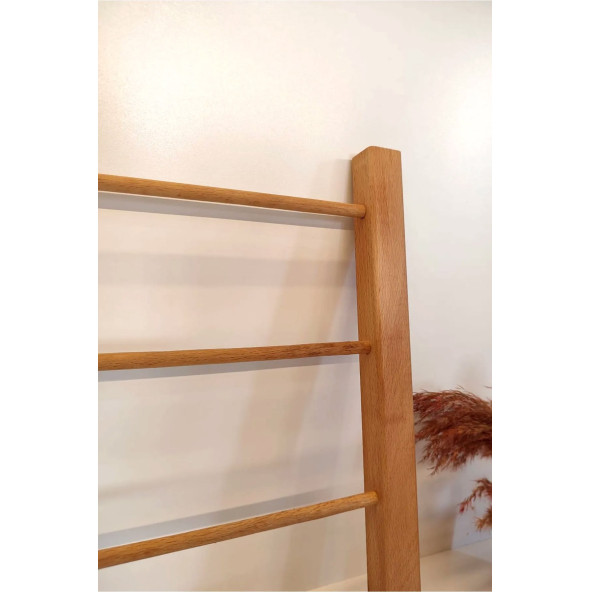 Mobawood    Ahşap Dekor Merdiven Havlu Askısı - 2