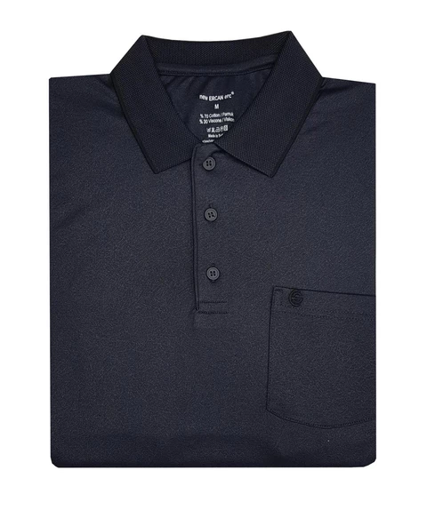 Ercan Yakalı Klasik Fit Kısa Kol Erkek Tişört-6741