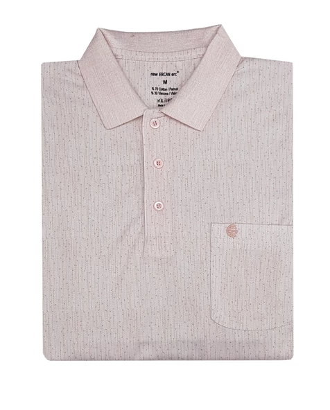 Ercan Yakalı Klasik Fit Kısa Kol Erkek Tişört-6740