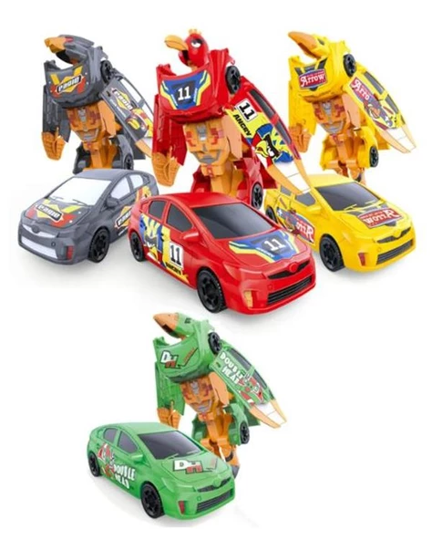 Ctoys Kuşa Dönüşebilen Oyuncak Araba 339 60 Sarı - 2