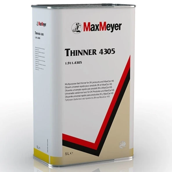 MAXMEYER 4305 AKRİLİK TİNER HIZLI GL 5L