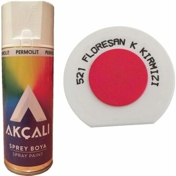 AKÇALI 521 FLORESAN KIRMIZI SPREY 400ML
