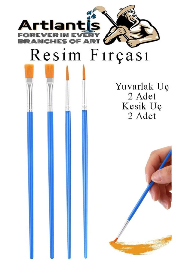 20x20 Tuval Seti 1 Paket Masa Üstü Şövale Mydido Akrilik Boya Plastik Spatula Resim Fırçası Palet Ponpon Sünger Fırça - 2