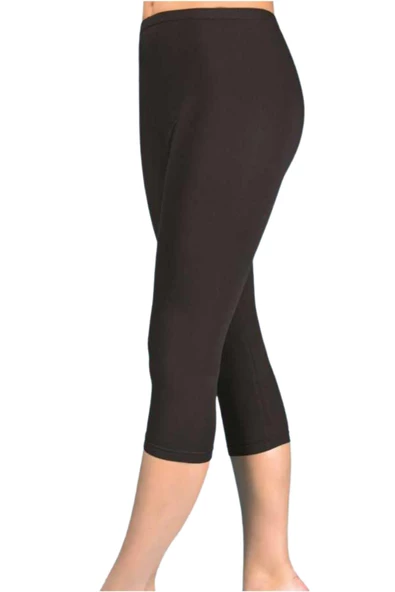 Berrak Kadın Siyah Likralı Kapri Tayt 2273