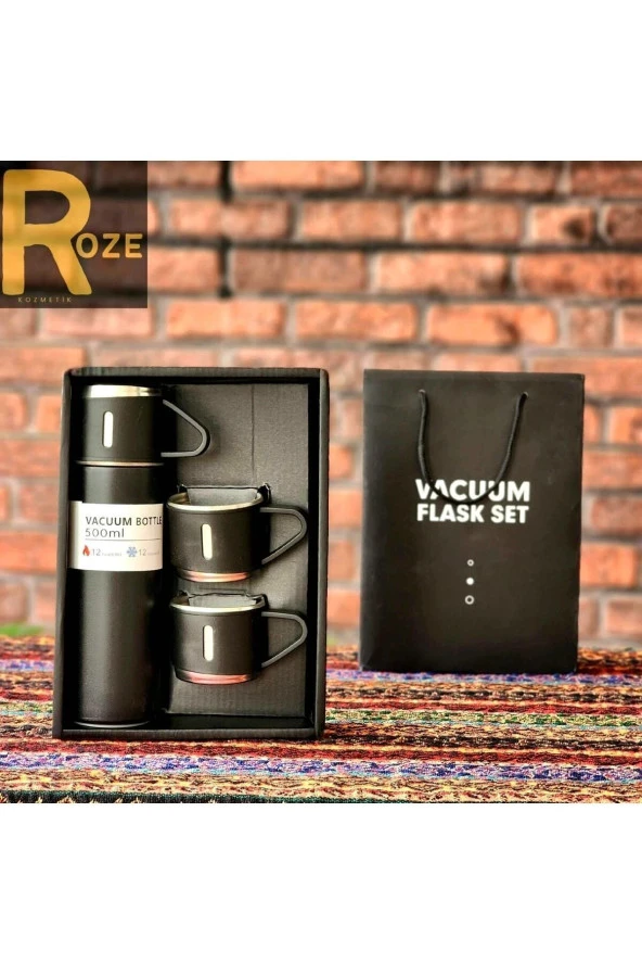STAİNLES Termos Tek Bardaklı Vacuum Bottle. - 2