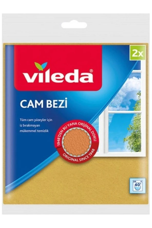 Vileda Vileda 2'li Mikrofiberli Cam Bezi