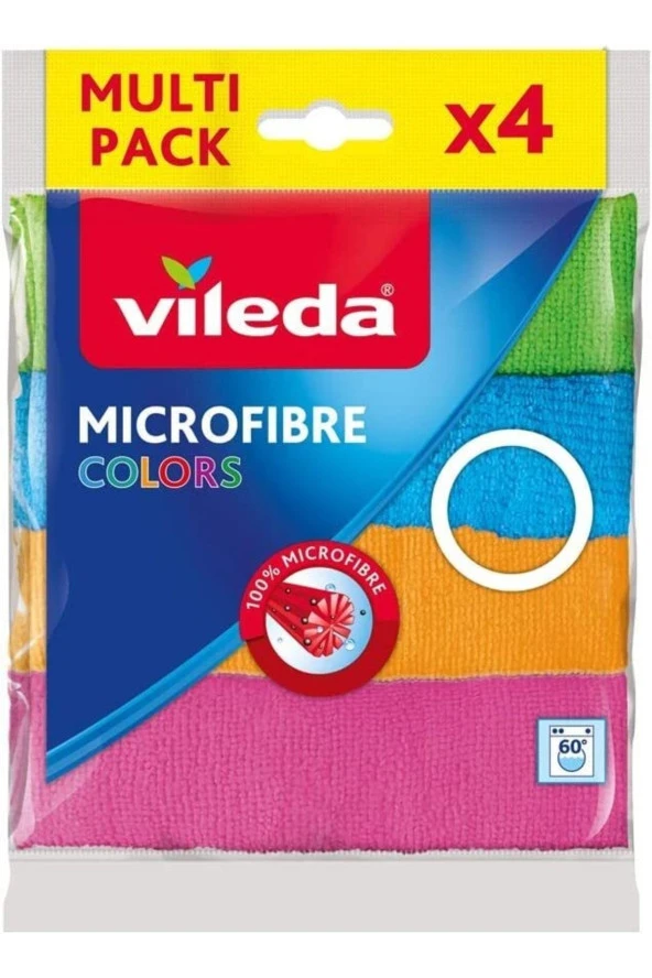 Vileda Colors Mikrofiber Bez 4'lü Paket