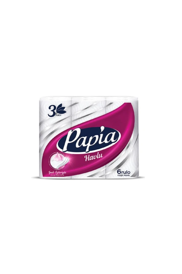 Papia Papıa Havlu 6 Lı 3 Katlı