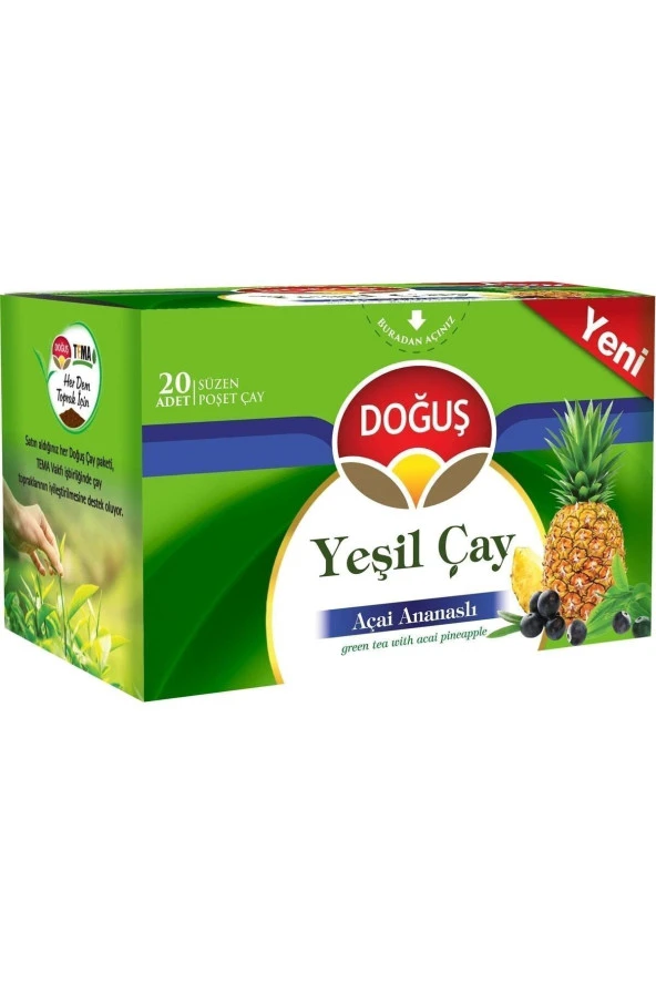 Doğuş Çay Doğuş Yeşil Çay Açai Ananaslı