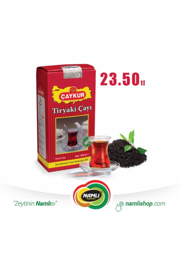 Namlı Çaykur Tiryaki Siyah Çay 500 Gr 15 Adet