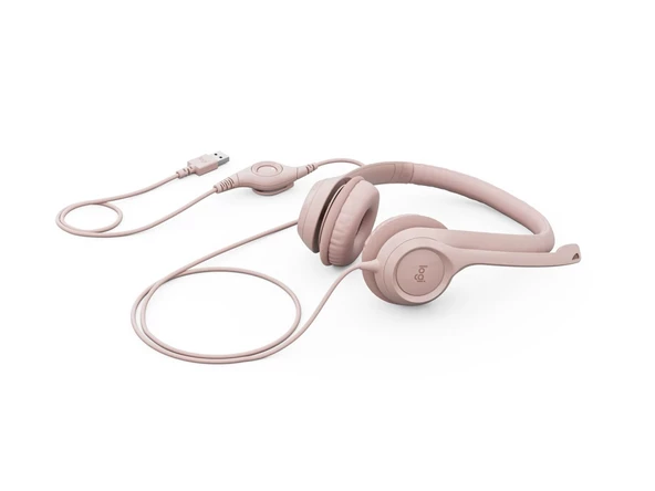 LOGITECH H390 MIKROFONLU PEMBE KULAKLIK 981-001281 - 6