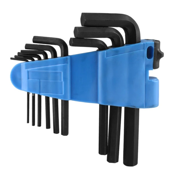 Allen Alyan Anahtar Siyah Kısa 9'lu Set Altıgen Vida Sıkma Sökme Metal 1.5 2 2.5 3 4 5 6 8 10 mm - 6