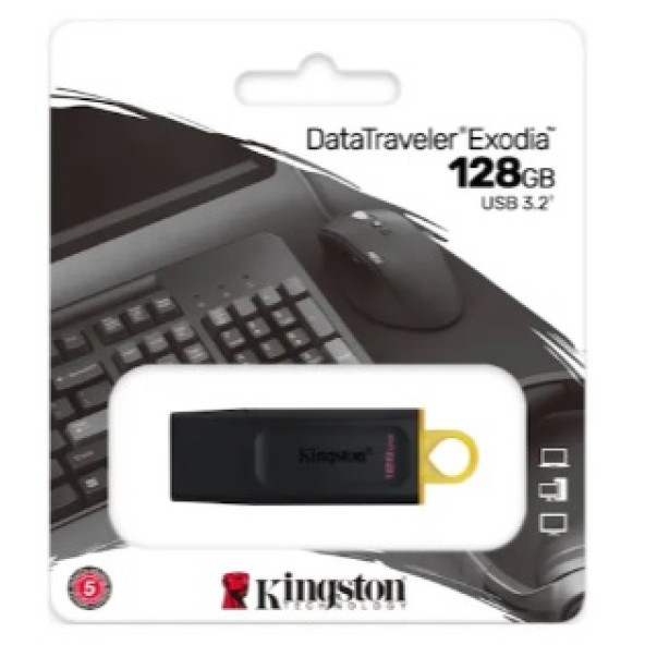 128gb Kingston Usb3 2 Gen1 Dtx/128gb Exodia USB FLASH BELLEK