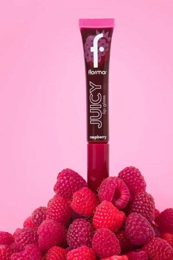 Flormar Juicy Doğal Renk Veren Meyve Aromalı Nemlendirici Dudak Parlatıcısı - 001 Raspberry - 5